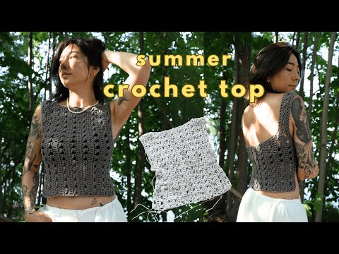 crochet top tutorial easy ⚘ sleeveless crochet crop top & pattern!