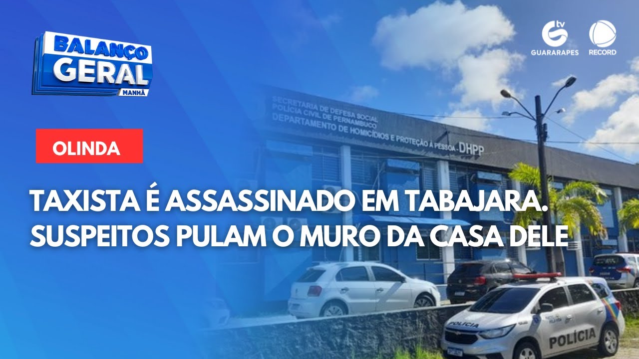 Taxista é assassinado em tabajara. Suspeitos pulam o muro da casa dele