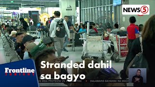 Ilang pasahero, stranded sa PITX dahil sa naantalang biyahe dulot ng bagyong Opong