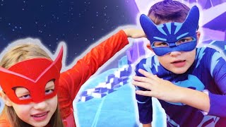 Pijamaskeliler Gerçek Hayatta! 🎭🦸‍♂️ Süper Kahraman Maceraları | Koleksiyon