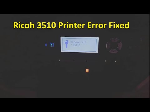 Ошибка принтера sc542 ricoh