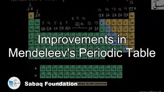 Improvements in Mendeleev's Periodic Table