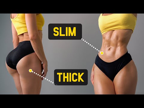 DO THIS to Get THICK BOOTY & SLIM WAIST - Floor Only, No Squats, No Equipment, At Home Workout