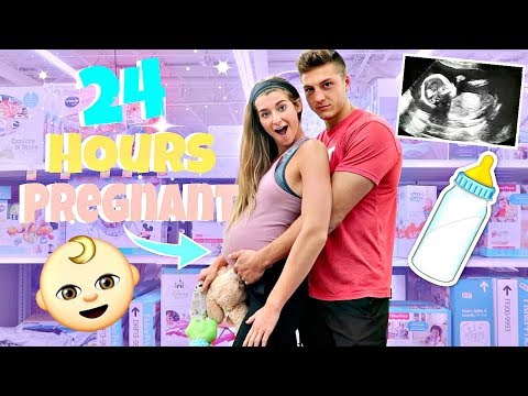 Being PREGNANT For 24 Hours! *Going Into LABOR In Public*