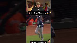 🔥 ¡10 jonrones en 10 juegos! Junior Caminero