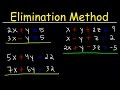 Elimination Method for Systems of Linear Equations
