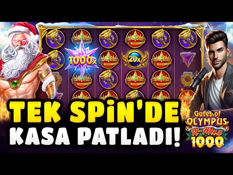 SLOT OYUNLARI 💥GATES OF OLYMPUS XMAS 1000X💥TEK SPİNDE PATLATTIK !!💥 #slot #slotoyunları #casino