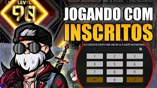 LIVE ON 🔴 FREE FIRE AO VIVO 💜 JOGANDO COM INSCRITOS 💜 TOP 1 SNIPER