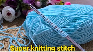 How to Knit This Cool Design Step by Step! Knitting Stitches