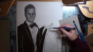 Speed drawing Max and Charlie Carver- Teen Wolf fanart
