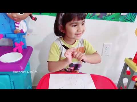 Mickey Mouse drawing step by step | Kids drawing step by step | Kids arts and crafts video Baby Aara