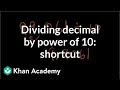 Understanding Division by Powers of Ten