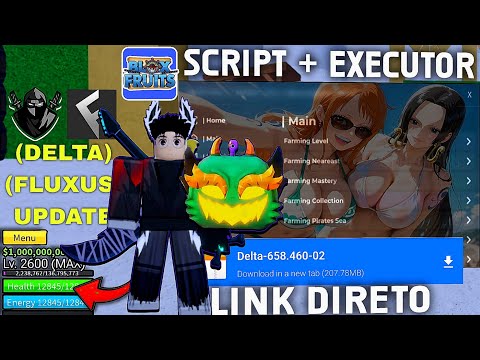 UPDATE DRAGON!! SCRIPT BLOX FRUITS NO CELULAR + COMO BAIXAR DELTA E FLUXUS EXECUTOR ROBLOX 2025