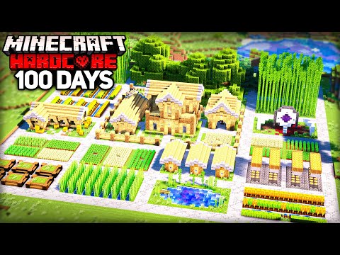 I Survived 100 Days Building the ULTIMATE BASE in Minecraft Hardcore