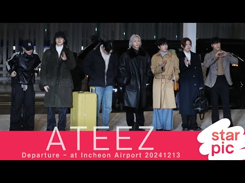 에이티즈(ATEEZ) '빛나는 여덟왕자!' [STARPIC] / ATEEZ Departure - at Incheon Airport 20241213