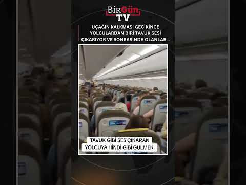 Uçağın kalkması gecikince yolculardan biri tavuk sesi çıkarıyor ve sonrasında olanlar…