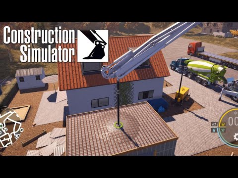 Construction Sim Saturday... Prefab garage build ...Pretty cool vehicles