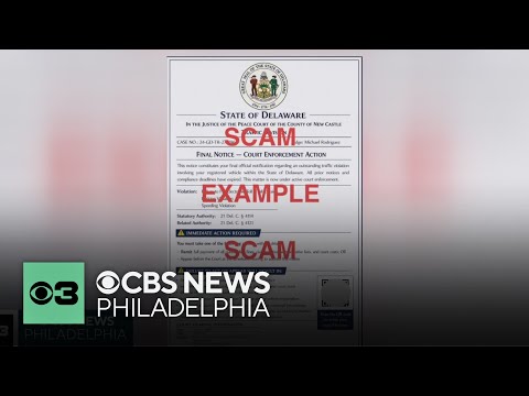 YouTube video thumbnail: Texting Scam Demanding Payment for Overdue Traffic Violations Targets Delaware Cellphones