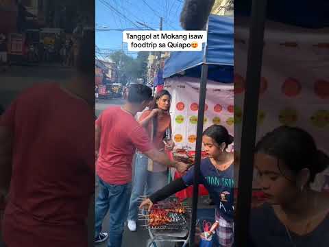 Coco Martin at Lovie Poe' Tamang Foodtrip ng Isaw #food #yummy #nice #fyp #viral #trending