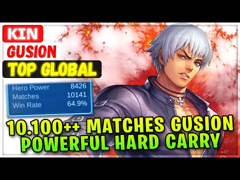 10.100++ Matches Gusion, Powerful Hard Carry [ Top Global Gusion ] ᴋɪɴ - Mobile Legends Emblem Build