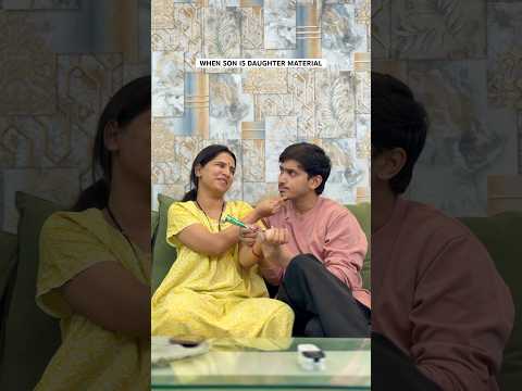 When son is daughter material 😂❤️ #funnyvideo #mom #family #beta #comedy