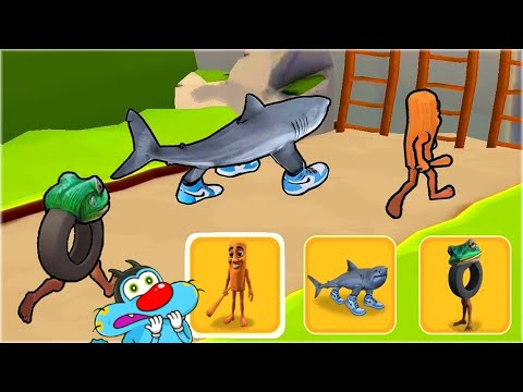 OGGY And Jack Playing ITALIAN BRAINROT Shape Shifting : Transform Race Game
