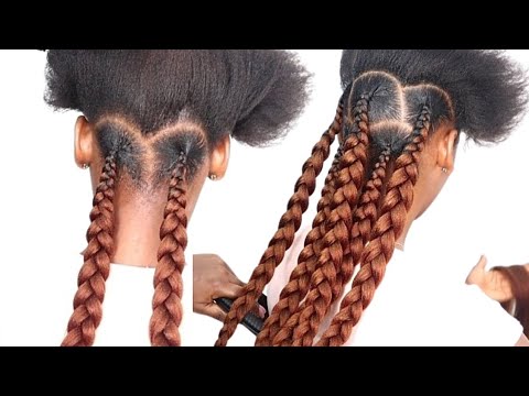 THIS IS ABSOLUTE GORGEOUS😲 -  NEAT AND EASY BRAID HAIRSTYLE FOR BLACK WOMEN