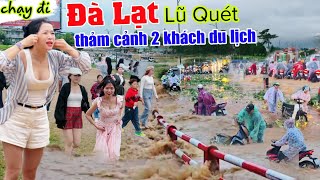 Thảm cảnh Đà Lạt 2 khách du lịch ra đi mãi mãi sau trận mưa sạt lở lũ quét đường biến thành sông