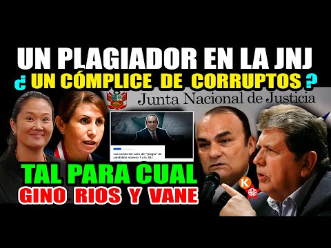🟥🟦¿CÓMPLICE DE LA MAFIA? PLAGIO, ENCUBRIMIENTO y PODER: GINO RÍOS, EL NUEVO ALIADO de VANE EN LA JNJ