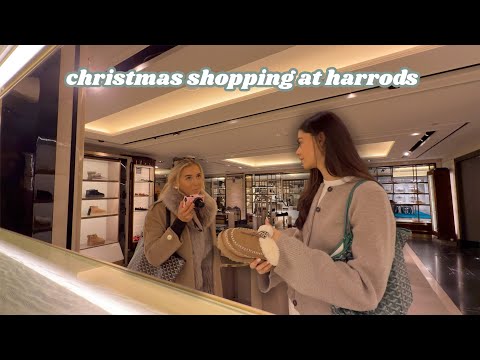 Come shop with me: Harrods at CHRISTMAS time! 🎄 vlogmas day 12