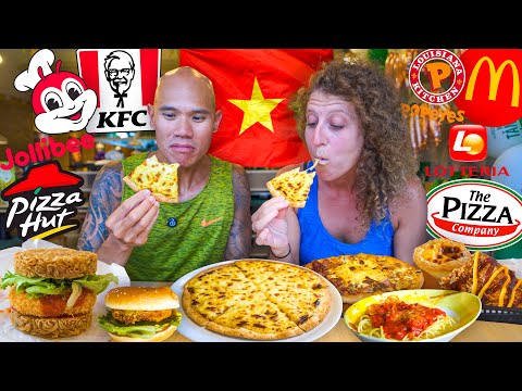 DURIAN PIZZA! Eating the WORLD'S SMELLIEST PIZZA 🇻🇳 Vietnamese Fast Food Tour in Da Nang, Vietnam