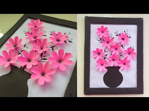 wall hanging craft ideas | diy wall decor idea | wallmate | paper craft | paper flower wall hanging