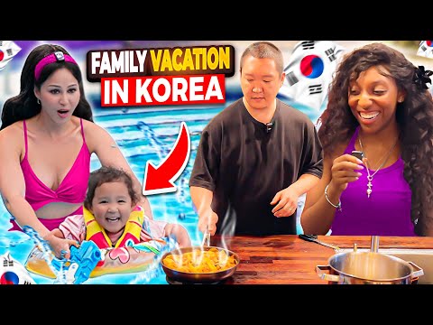 KOREAN HUSBAND COOKS for My Sister! | Family Trip to a Korean Pension 🏡