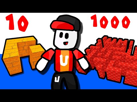 Лабиринты из 10 100 1000 Блоков в Build a Boat Roblox