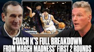 Coach K Breaks Down Impressive Performances From March Madness' First Weekend | Pat McAfee Show