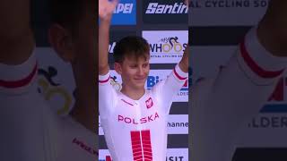 Jan Jackowiak to nazwisko, które warto zapamiętać! 👏👏👏 Brązowy medal Polaka na MŚ w kolarstwie