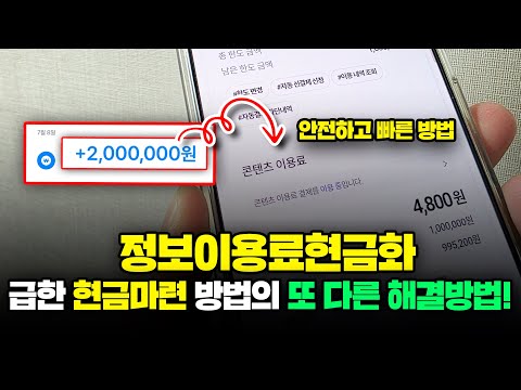 정보이용료현금화 미납, 연체로 인해 결제 정책이 있으셔도 당일 200만 원 마련하는 방법!