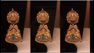 GRT 2023 New Year Special 22K Gold Jhumka Collections With Price/GRT Antique Jhumka/Gold Earrings