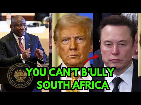 ANGRY Ramaphosa lectures Trump how WHlTES folks like EL0N MUSK Stole lands from South Africans.