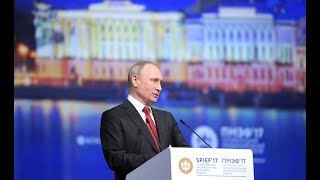 Vladimir Putin. St Petersburg International Economic Forum plenary meeting