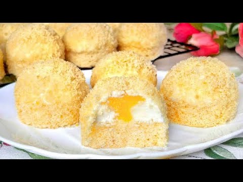 Sie verschwinden in 1 Minute🍋  Das Dessert ist ein wahrer Genuss. 👌Schnelles und einfaches Rezept!