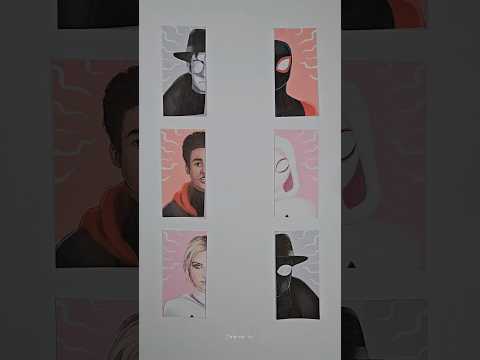 Spider-Man Verse 3 Miles Morales Art Matching Challenge!! #shorts #spiderman #art #craft