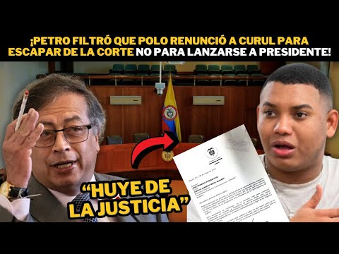 ¡Petro DESTAPA que Polo renunció a curul para ESCAPAR de la Corte NO para lanzarse a Presidente!