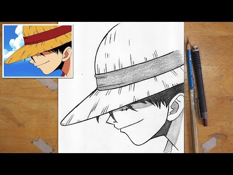 Easy Luffy Drawing for Beginners | Step-by-Step Anime Tutorial