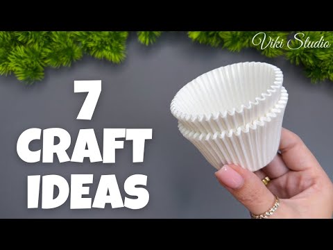 7 IDEAS 💥 Easy Craft Ideas from Cupcake Liners DIY Home Decorations