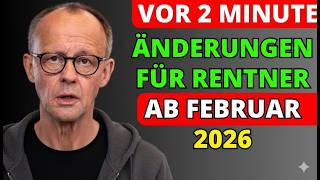 Rente 2026: 8 Wichtige Änderungen ab Februar – Rentner Müssen Jetzt Handeln!