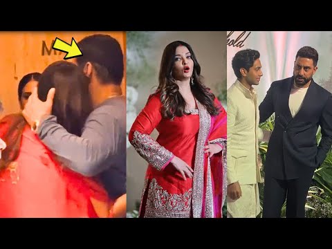 Aishwarya Rai hug Abhisekh Bachchan and reunited with Bachchan Family amidst divorce Rumors