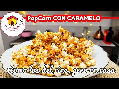 Hacemos PopCorns con caramelo COMO EN EL CINE  con poquitos ingredientes