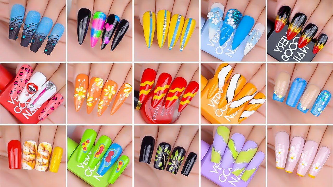 Best Colorful Nails Art Compilation