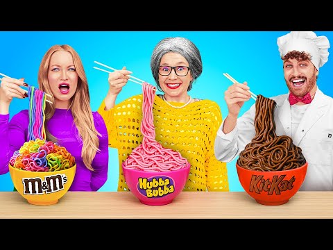 ME CONTRO NONNA CONTRO CHEF PROFESSIONISTA SFIDA DI CUCINA! 🍝 Chi Cucina Meglio? di 123 GO!